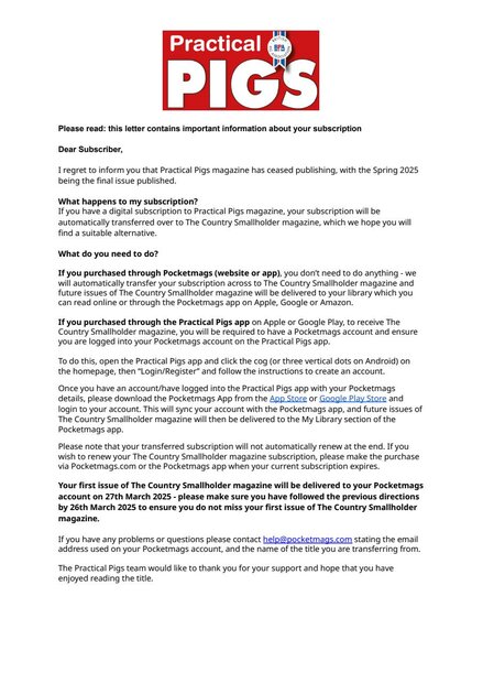 Practical Pigs Magazine