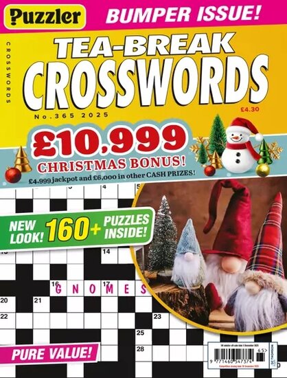 Puzzler Tea-Break Crosswords Magazine