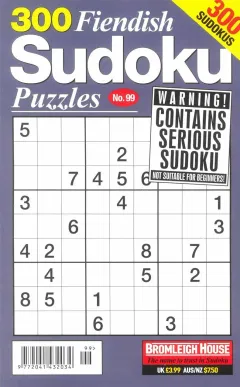 300 Fiendish Sudoku Puzzles Magazine
