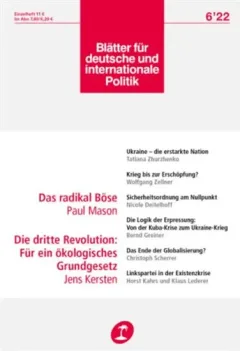 Blätter Für und Internationale Politik (Allemand)