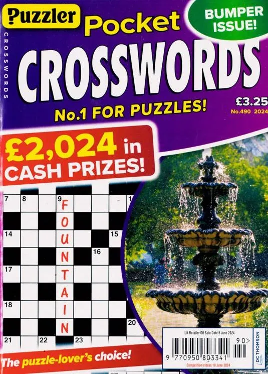 Puzzler Pocket Crosswords Magazine 1