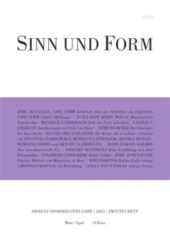 Sinn und Form (Allemand)